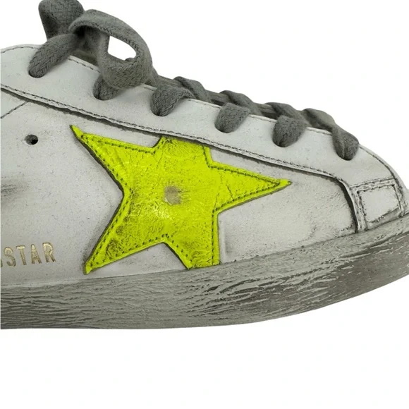 Golden Goose Superstar Sneaker White Yellow Flo Turquoise